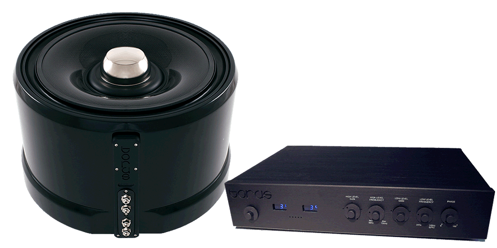 Wilson Benesch Torus infrasonic generator front view grill off